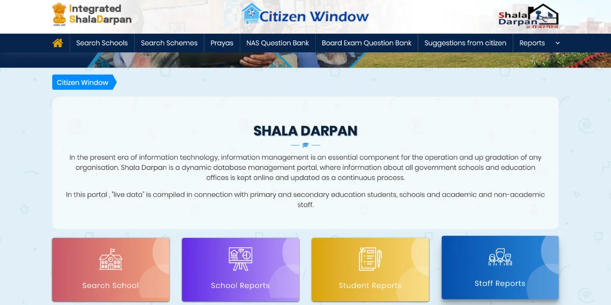 Shala Darpan Citizen Window
